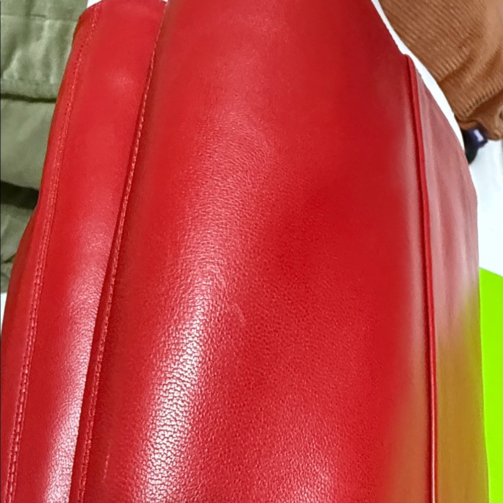 Sam Edelman Vance Red Leather Heeled Boots - Picture 7 of 9